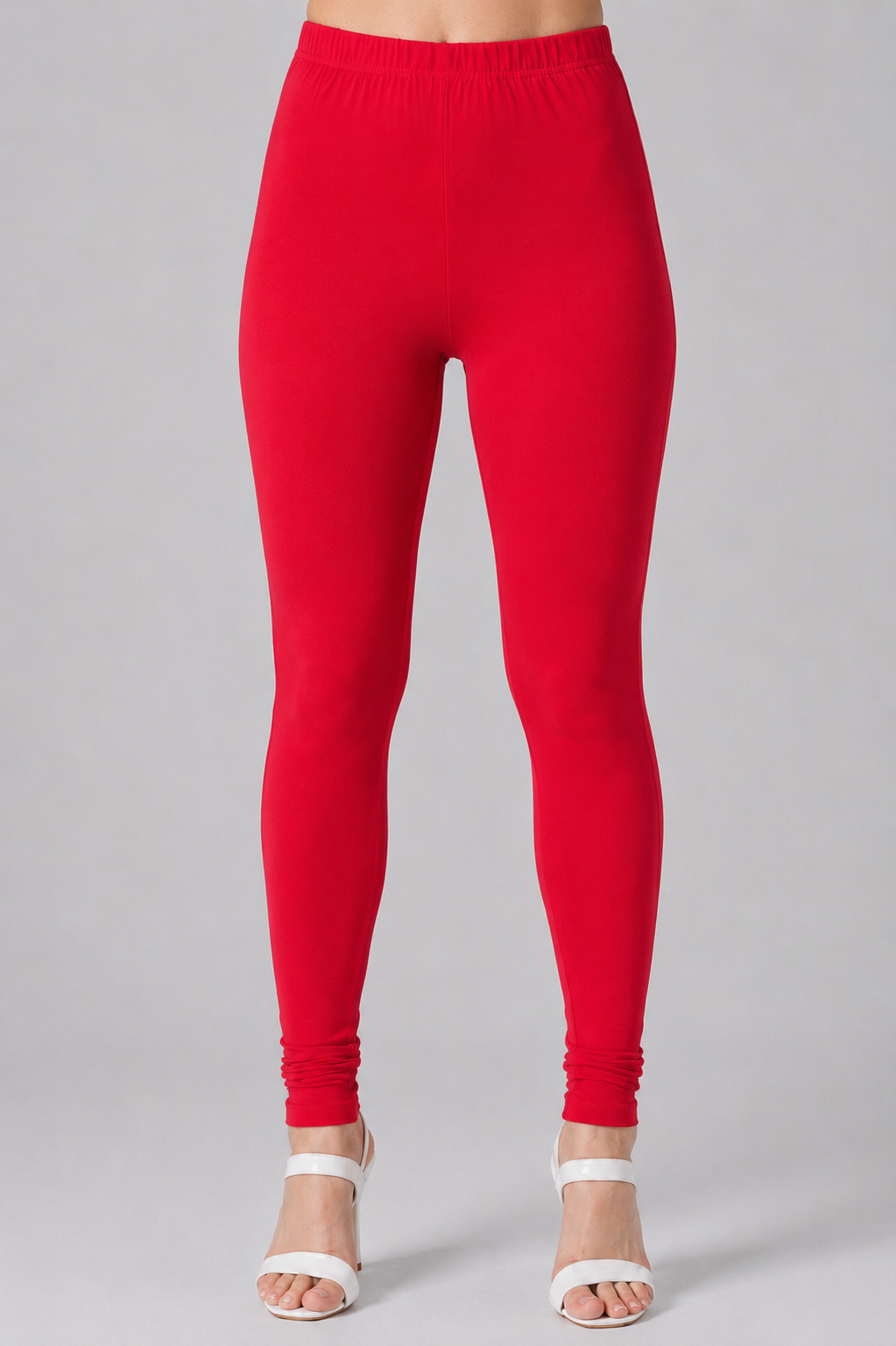 Brinda Women Full Length Cotton Leggings – Red