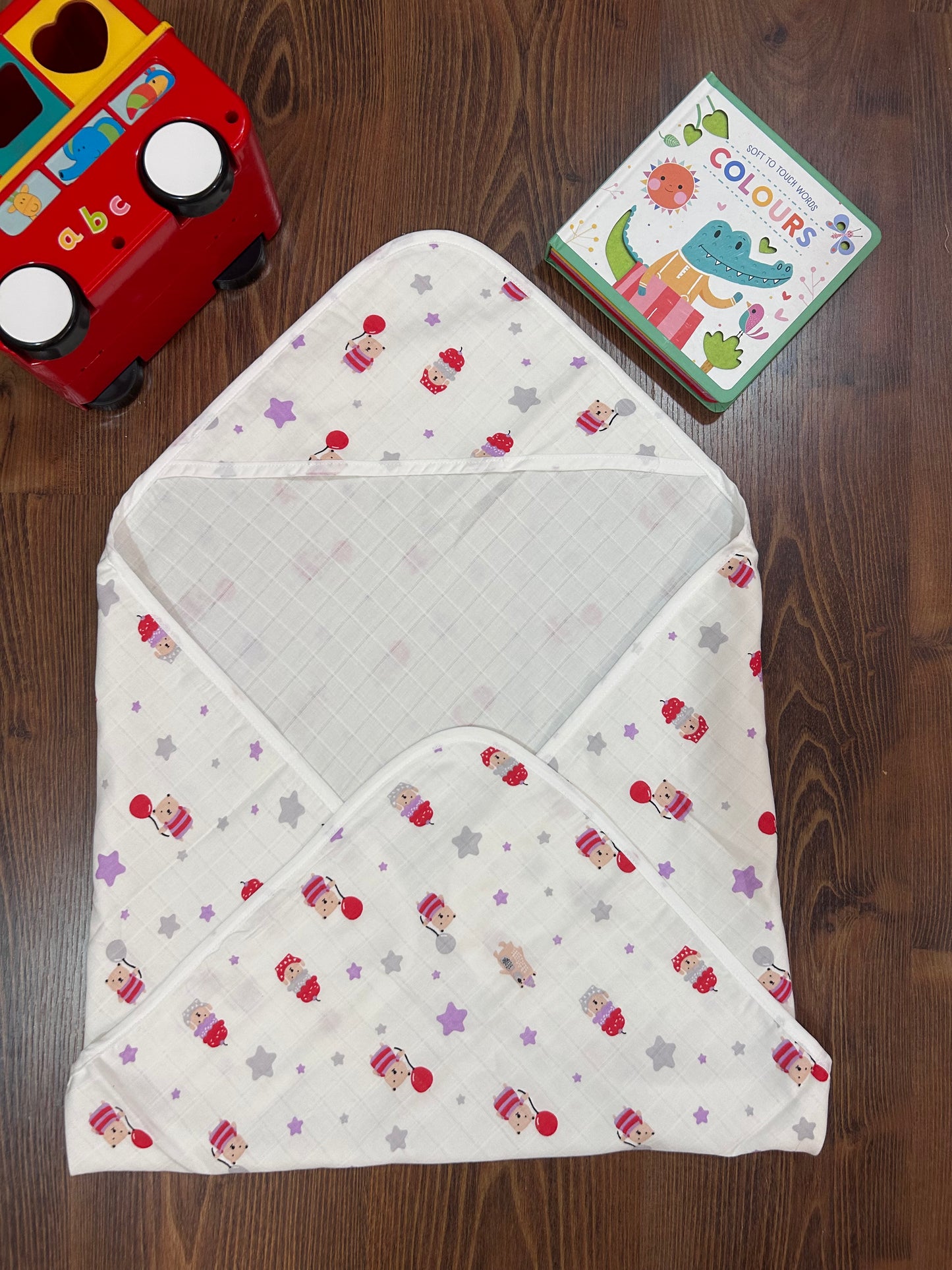 Christmas Hooded Muslin Baby Towel