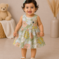 Daisy Garden Cotton Frock Brown