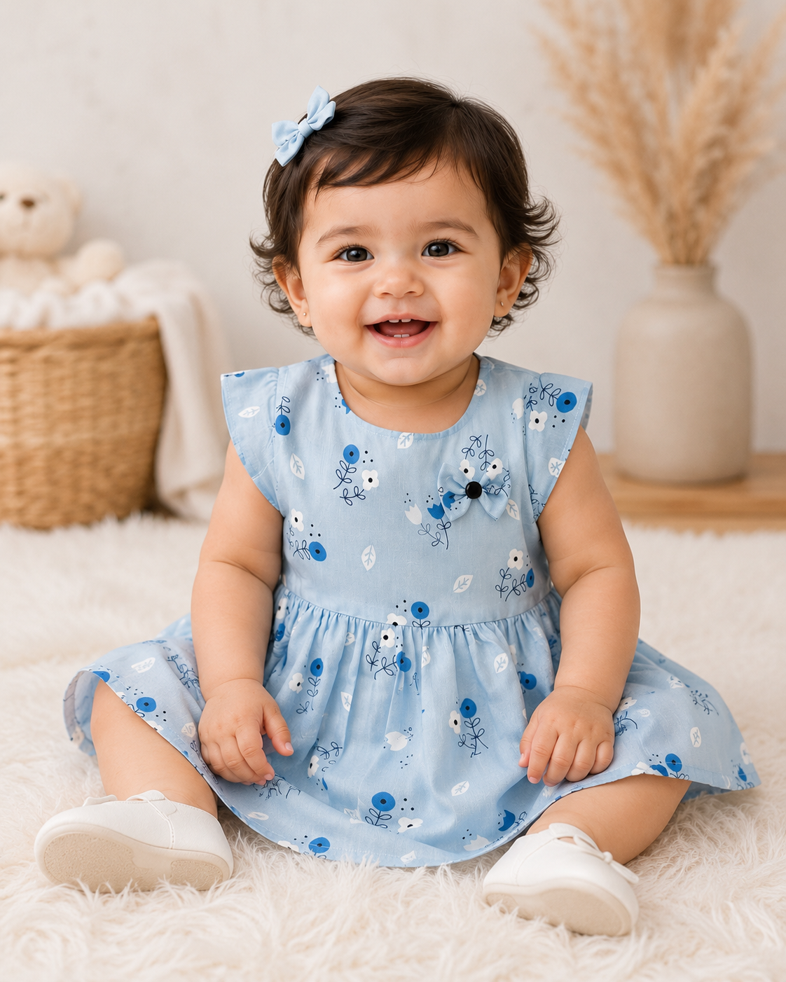 Floral Cotton Frock for Girls