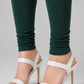 Brinda Women Full Length Cotton Leggings – Bottle Green