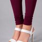 Brinda Women Full Length Cotton Leggings – Wine