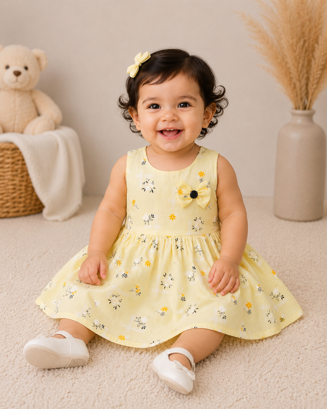 Floral Set 2 Cotton Frock for Girls