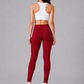 Brinda Women Full Length Cotton Leggings – Red Maroon