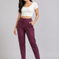 Varnam Women Lycra Slub Straight Pants – Onion