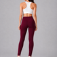Brinda Women Full Length Cotton Leggings – Wine