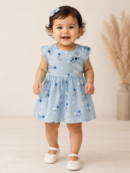 Floral Cotton Frock for Girls