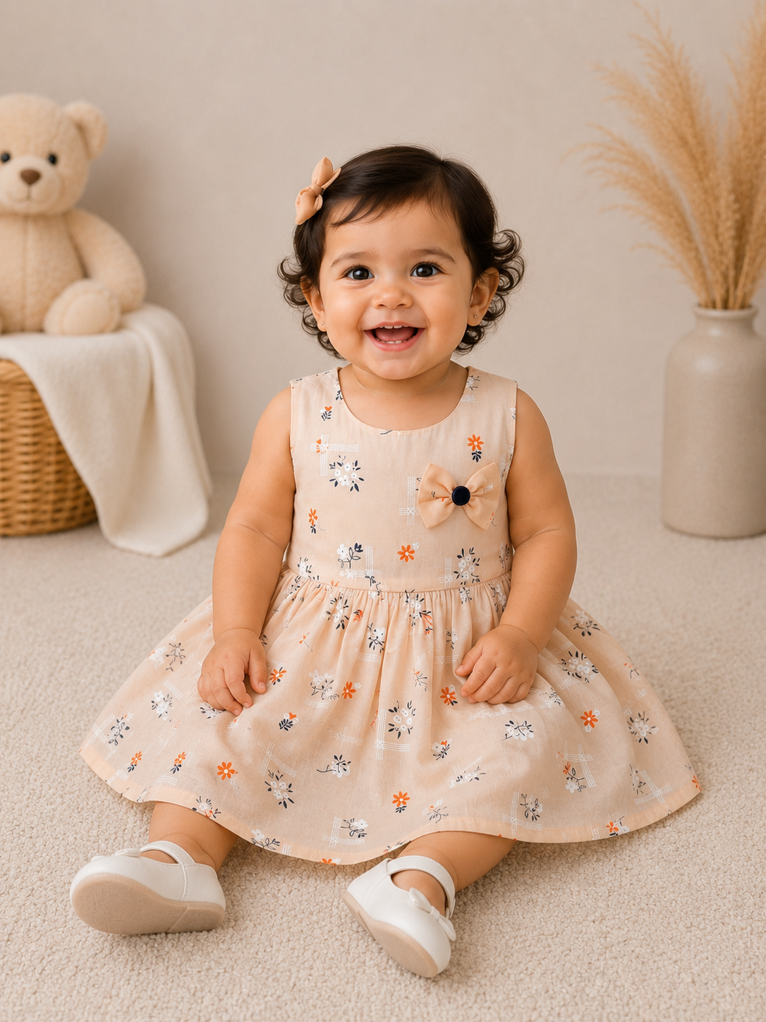 Floral Set 2 Cotton Frock for Girls