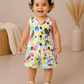 Floral Abstract Cotton Rompers