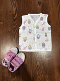 Cactus Muslin Sleeveless Button Jabla